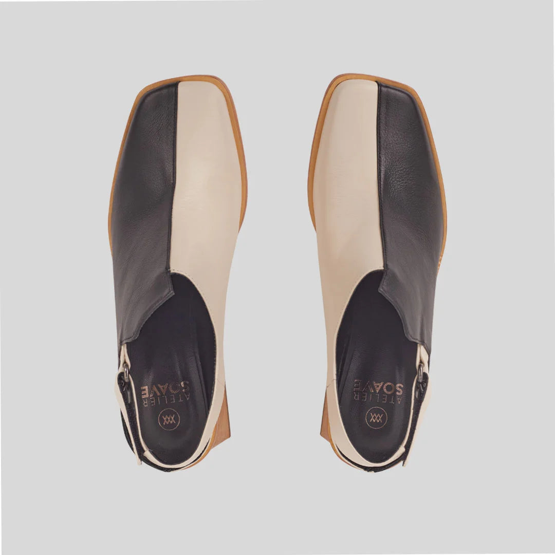 Sapato Judith Black White