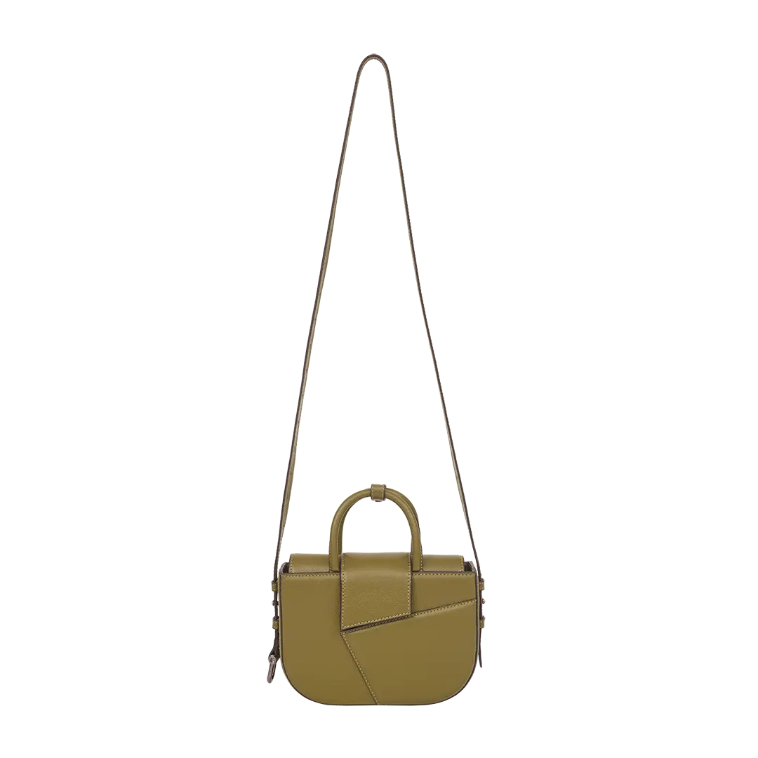 Sandália Justine Verde Chive & Bolsa Pape Verde Moss