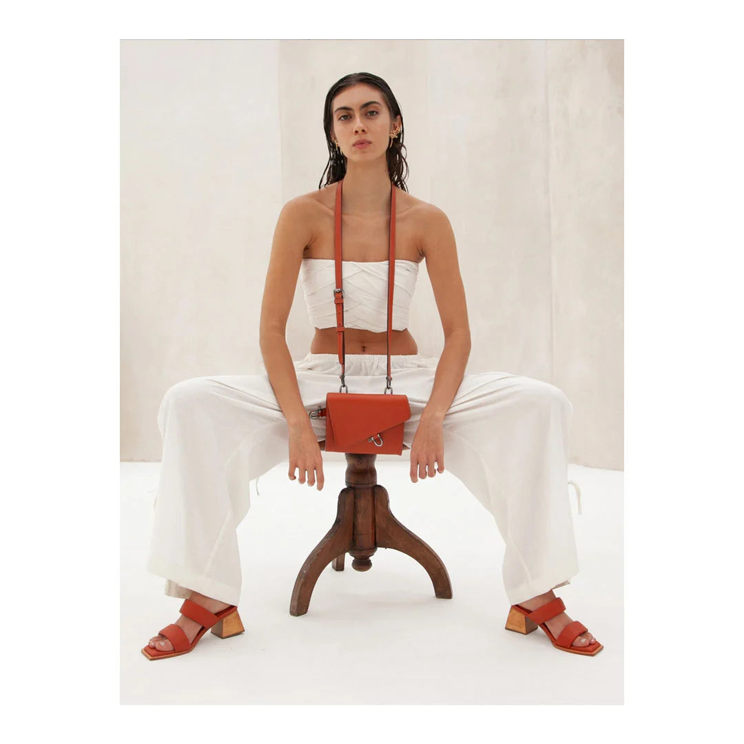 Sandália Debbie & Belt Bag Diagonal Terracota