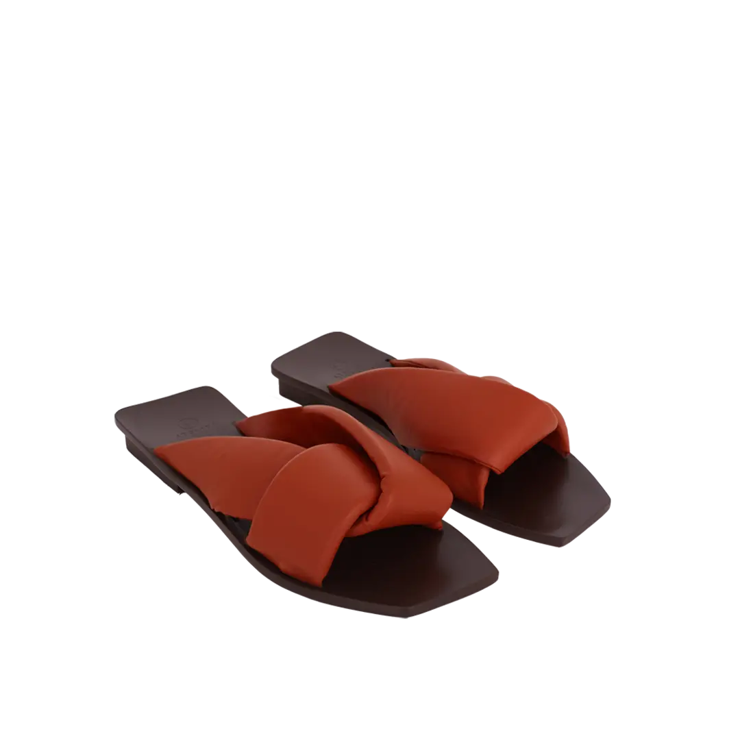 Rasteira Yoko Terracota