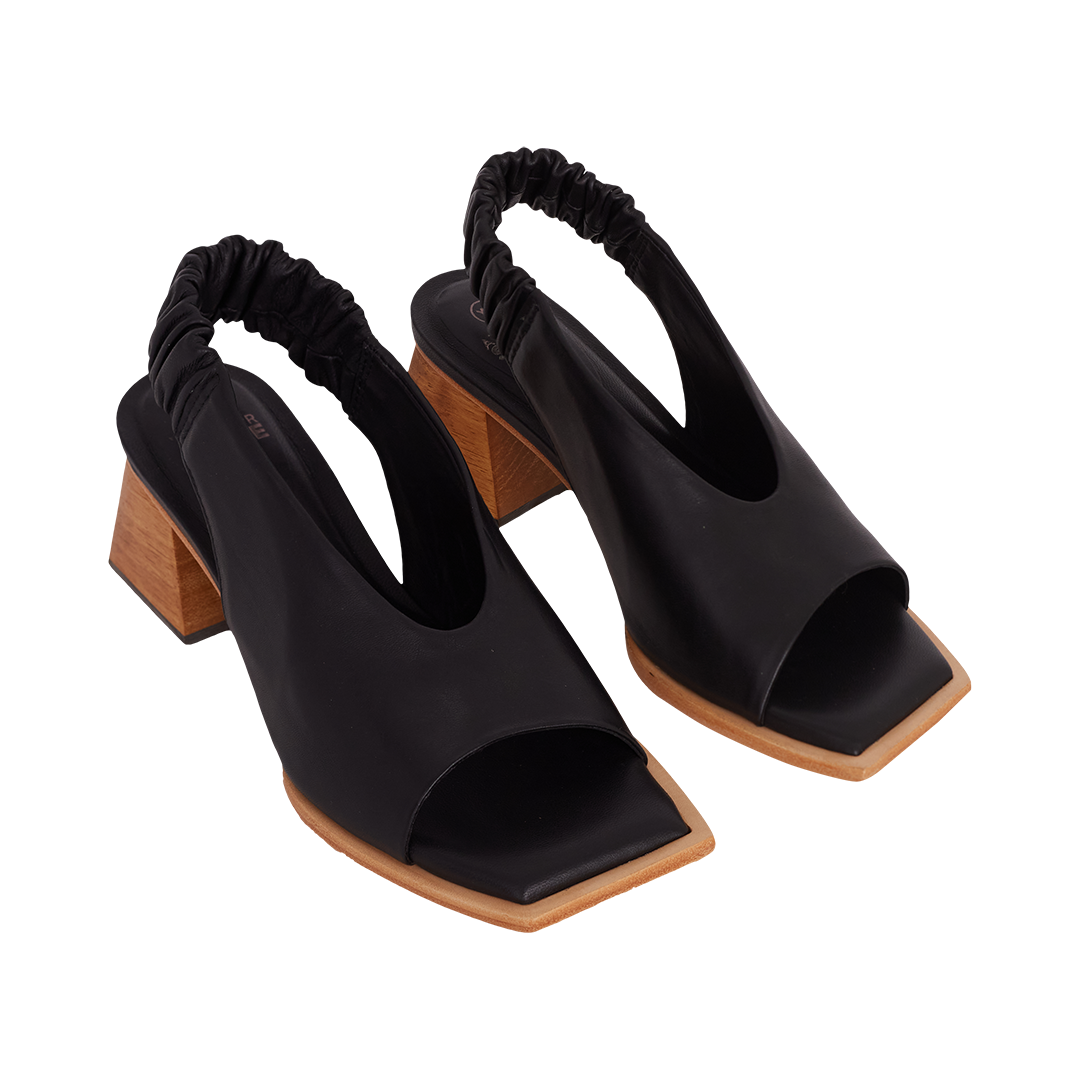 Sandália Justine & Bolsa Assimétrica Allblack