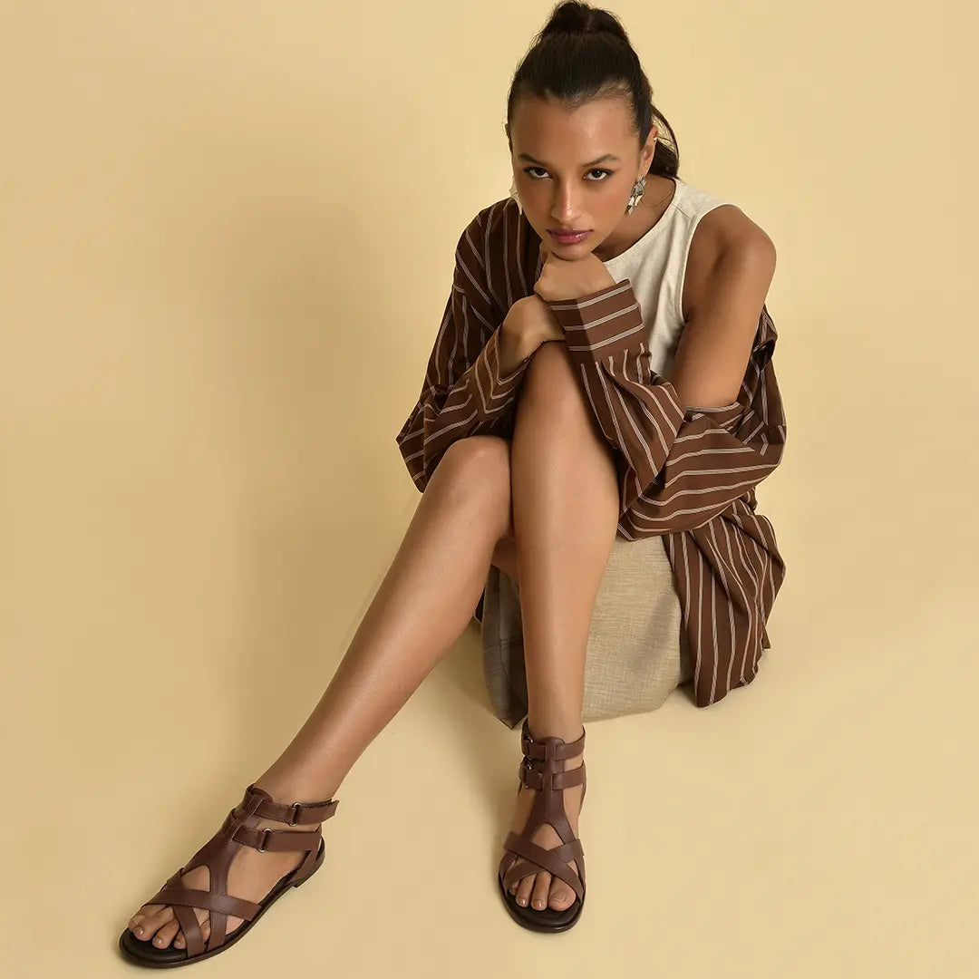 Sandália Zaha Nutella