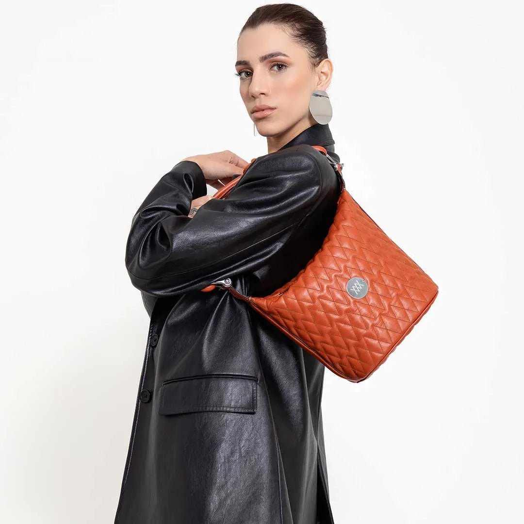 Bolsa Bucket Matelassê Canela - Atelier Soave