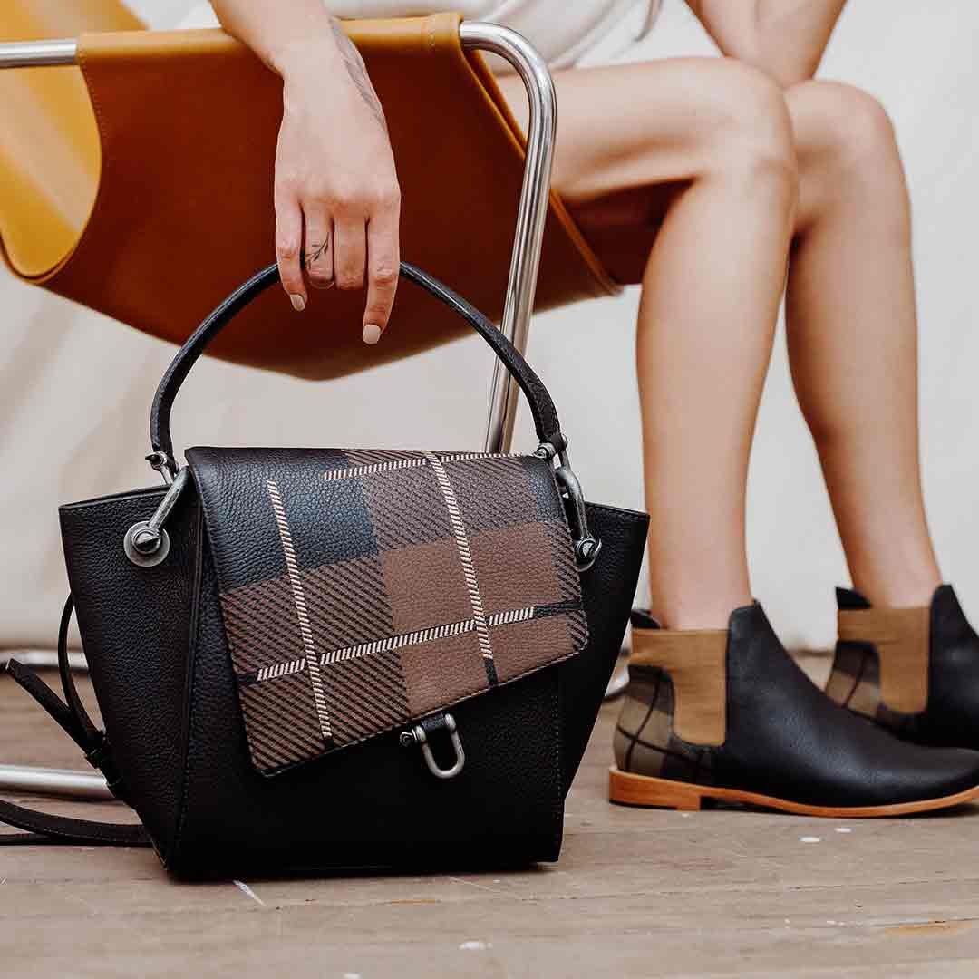 Handbag Diagonal Pattern Xadrez