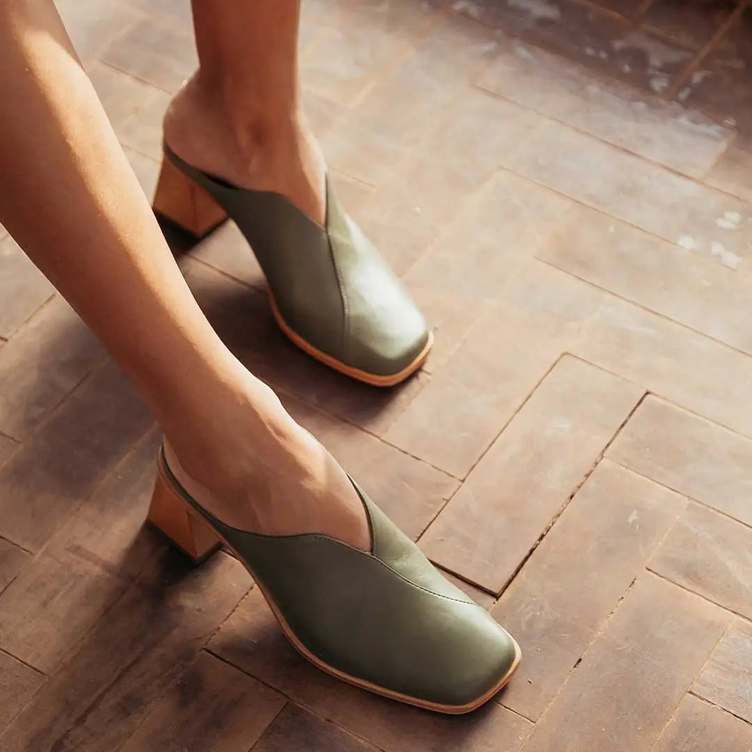 Mule MIra Verde Moss