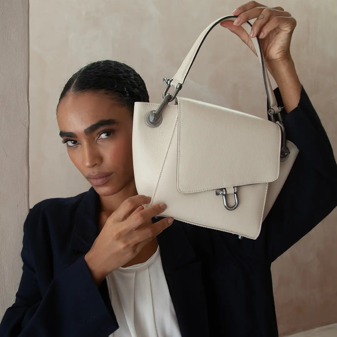 Mini Handbag Diagonal Off White