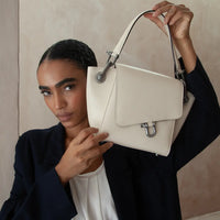 Mini Handbag Diagonal Off White