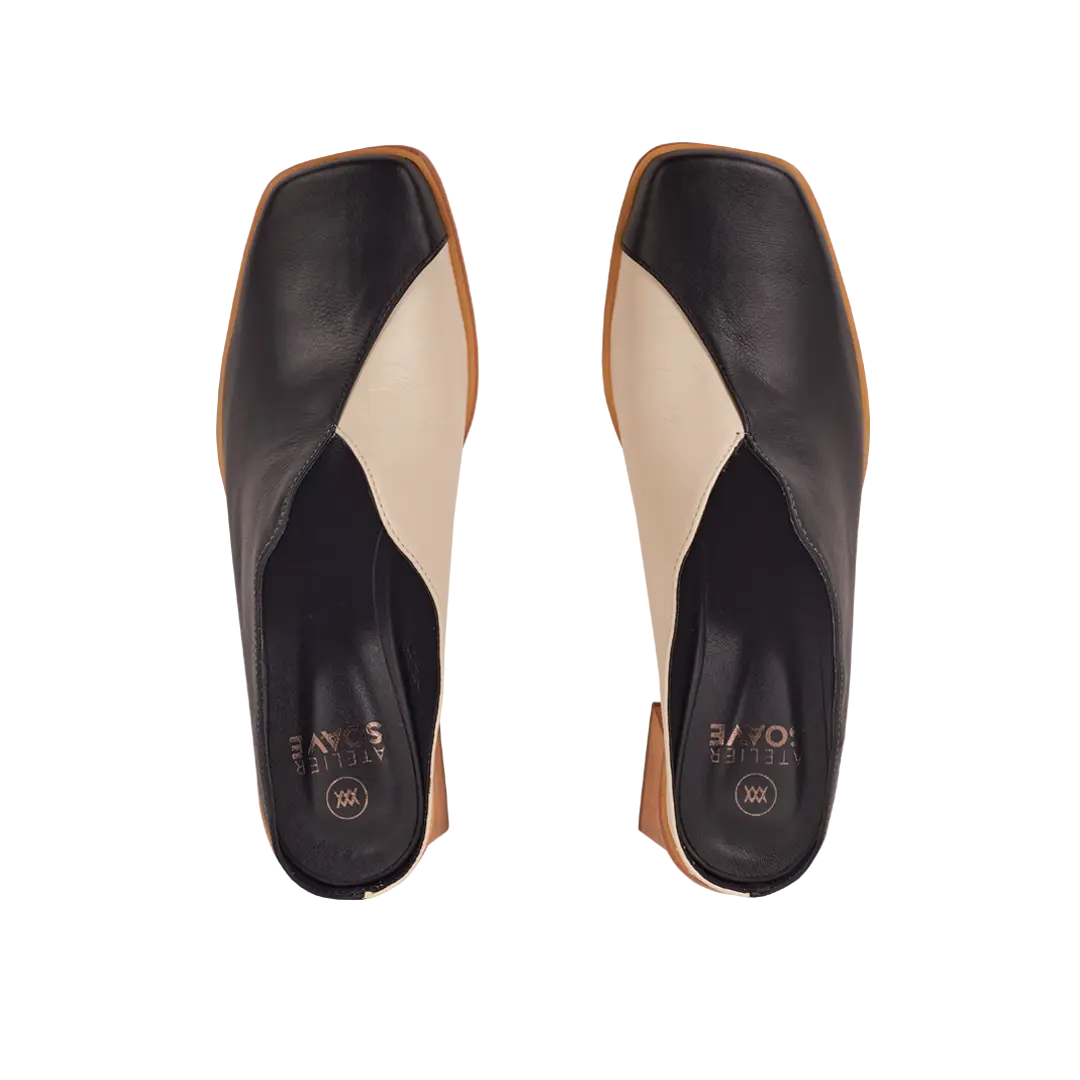 Mule MIra Black White