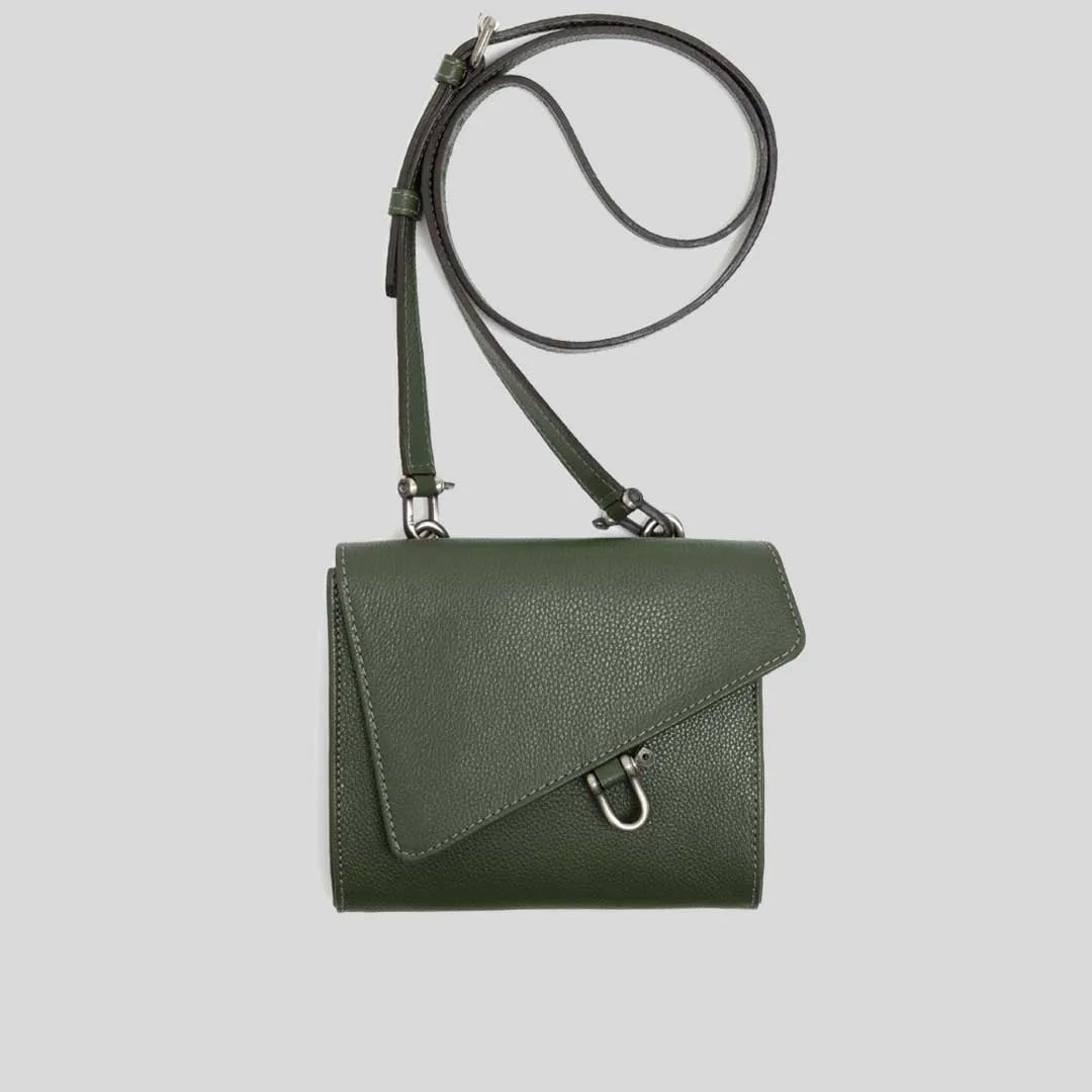 Belt Bag Diagonal Verde Oliva - Atelier Soave